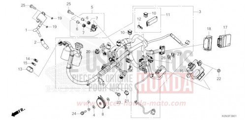 WIRE HARNESS (CBF125ME) CBF125MER de 2024
